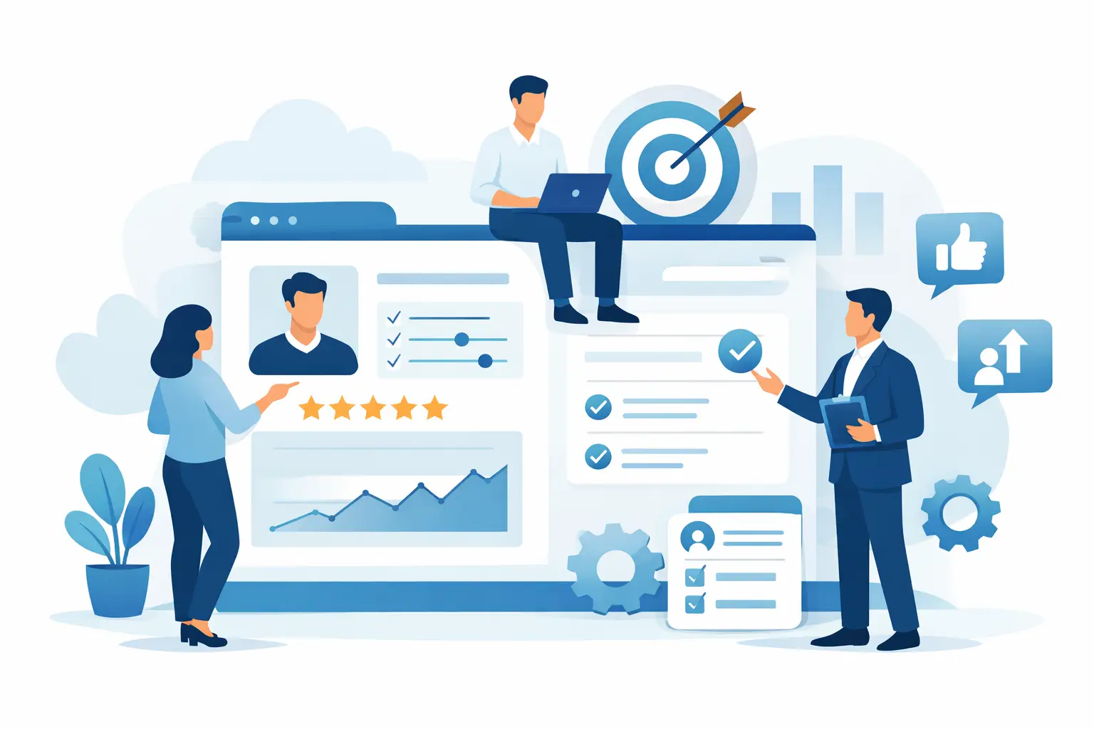 AI summary for employee evaluations